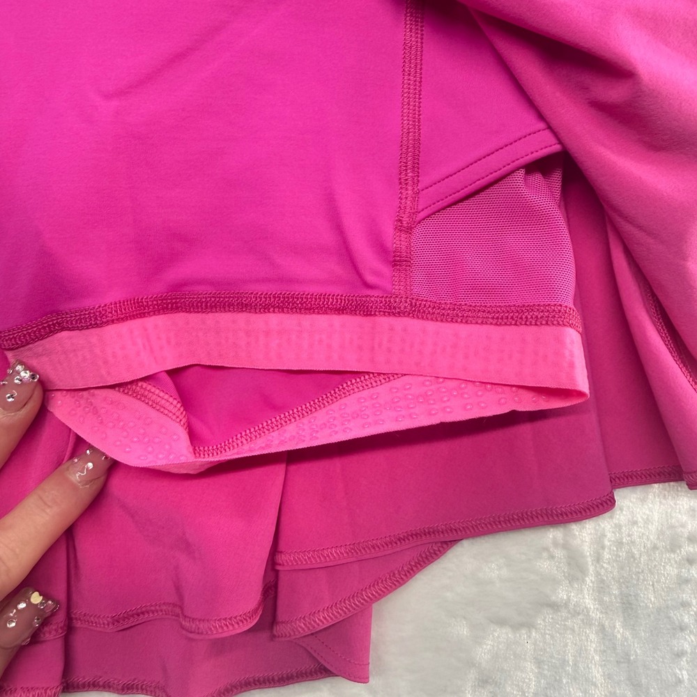 Lululemon Court Rival High-Rise Skirt vibrant Color-way Sonic Pink Size 4 Reg - Picture 5 of 10